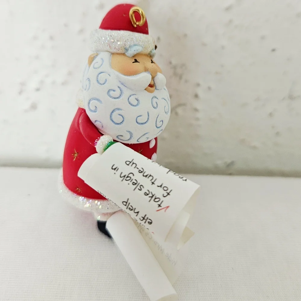Hallmark Keepsake Santa “So Much To Do!” Ornament 2004 Nello Williams